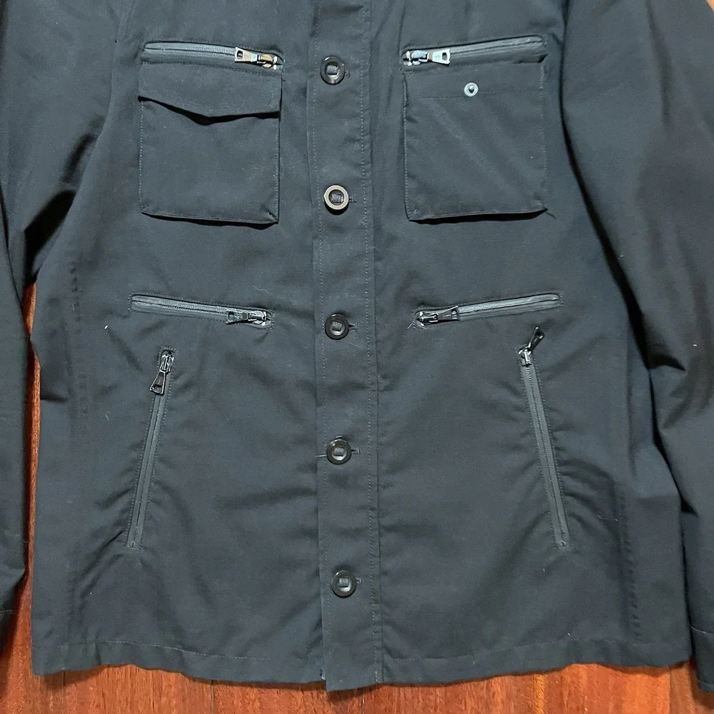 John Varvatos Field Jacket Mens 48 Wool Blend Lined Military Pockets Preppy READ